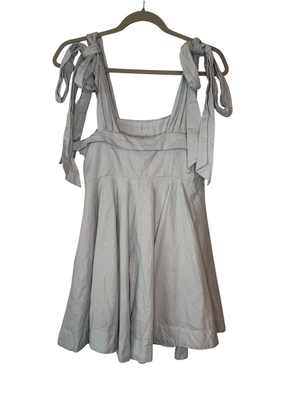 Mable Junie Bow Mini Dress Blue Size Small - Picture 4 of 8